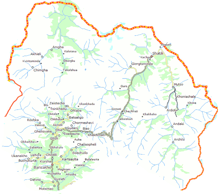 Chevsuretijos žemėlapis
