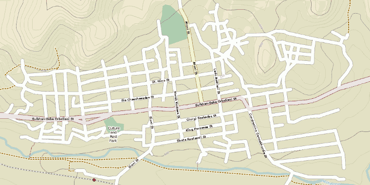 Bolnisi miesto žemėlapis