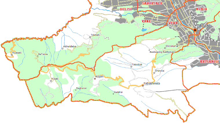 Didgori rajono žemėlapis
