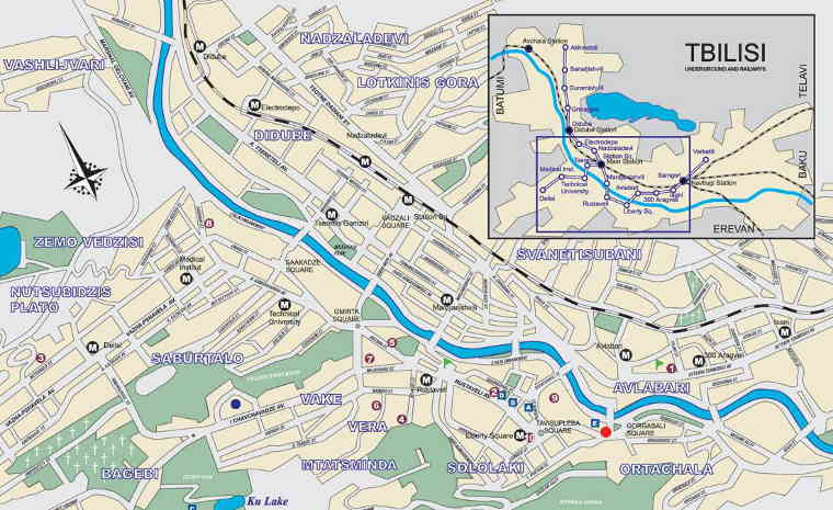 Tbilisio žemėlapis